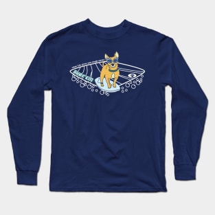 Surfing Dog- when life gives you rough waves, surf'em Long Sleeve T-Shirt